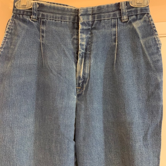 70s era HIS Jeans high waist flare leg Size 5/6 - Picture 1 of 7
